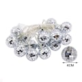 Miniatyrbillede 2 af 10: Disco Kugle Spejl Lampe Scene Refleks Lampe VARM FARVE 3M warm color 3M 20LED-3M 20LED
