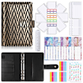 Miniatyrbillede 4 af 10: Budget Binder Money Organizer for kontanter KUN SORT SKAL KUN black only shell-only shell
