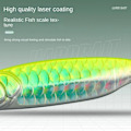 Miniatyrbild 8 av 9: Fjäder Metall Fiskedrag Floating Minnow Baits RED 25G 25G red 25g-25g