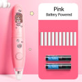 Miniatyrbillede 1 af 10: Elektrisk Viskelæder Automatisk Blyant Viskelæder PINK BATTERIDREV Pink Battery Powered-Battery Powered