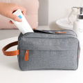 Miniatyrbillede 4 af 10: Herre toilettaske Makeup håndtaske SORT black