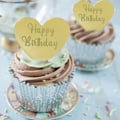 Pikkukuva 10 / 10: 10 kpl Cake Top Flag Cupcake Topper HOPEA KUUSIkulmainen KUUSIkulmainen Silver Hexagonal-Hexagonal
