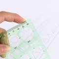 Miniatyrbillede 8 af 8: 3 stykker Geometri Lineal Geometriske skabeloner Linealer Værktøjssæt