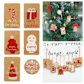 Miniatyrbild 7 av 10: Julklappsetiketter Typ A Typ A Type A