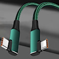 Miniatyrbilde 5 av 10: Type C-kabel USB-C-dataledning GRØNN 2M Green 2m
