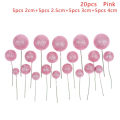 Miniatyrbillede 1 af 10: 20 Stk Kuglekage Topper Kagepynt PINK pink