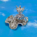 Miniatyrbillede 1 af 10: Frog Display Holder Krystalkugle Base E E E