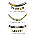 Miniatyrbild 3 av 10: Grattis Graduation Banner Hanging Banner C C C
