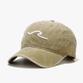 Miniatyrbilde 8 av 10: Wave Broderi Baseball Caps Distressed Faded Cap GRÅ grey