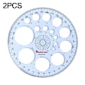 Pikkukuva 1 / 10: 2 kpl pyöreä piirustusmalli monitoimivivain Geometrinen 2PCS