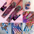 Miniatyrbilde 5 av 10: Fake Nails Long T-form 2 2 2