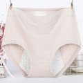 Miniatyrbillede 1 af 10: Menstruationsunderbukser Plus Size Bomuldstrusser 4XLGRÅ GRÅ 4XLGrey
