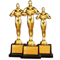 Miniatyrbild 9 av 10: Oscar Trophy Awards Liten guldstaty 26CM 26cm