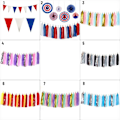 Miniatyrbild 4 av 10: Triangle Flags Bunting Banner 3 3 3