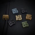 Miniatyrbilde 6 av 9: 4stk Fjærsnor Låser Toggle Stopper SORT Black