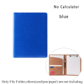 Miniatyrbild 1 av 10: Manager Portfolio Fil Mapp Dokument Hållare BLÅ INGEN Kalkylator blue No calculator