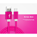 Pikkukuva 1 / 10: USB-C-johto Type-C latauskaapeli ROSE RED 1 METER Rose Red 1 Meter