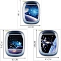 Miniatyrbild 2 av 5: 3D Space Astronaut Window Väggdekor Galaxy and Planet
