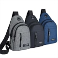 Miniatyrbilde 9 av 10: 1 Stk Brystveske Messenger Bag SORT-USB SORT-USB black-USB