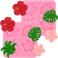 Miniatyrbild 5 av 7: 2st Tropiska Blommor Blad Form Form 2ST 2ST 2pcs