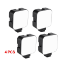 Miniatyrbilde 1 av 10: LED videolys 6500K utfyllingslampe 4 STK 4 STK 4pcs