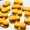 Miniatyrbillede 5 af 10: 20 Stk Resin Hamburger Hamburger Charms MED HULFIRKANT MED With hole square