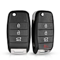 Miniatyrbillede 8 af 10: Fjernbetjeningsnøgleskal Bilnøgleskal 4 KNAPPER HYN14 4 KNAPPER 4 Buttons HYN14