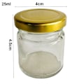 Miniatyrbillede 4 af 10: 2stk syltetøjsglas lufttætte konserves GULD 100ML2STK 2STK Gold 100ml2Pcs-2Pcs
