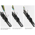 Miniatyrbillede 5 af 10: 1 sæt magnetisk krog Secure Keeps Lures Holdere SORT SORT Black