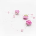 Miniatyrbilde 8 av 10: 2 STK Kunstige perler Perler Kjede Rose Blomster Girlander HVIT white