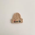 Miniatyrbillede 9 af 10: Baby broderi Caps Solid Beanies KHAKI Khaki