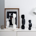 Miniatyrbillede 7 af 10: Minimalistisk Vase Sort Vase SORT B B black B-B