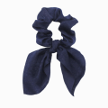 Miniatyrbillede 1 af 7: 5 stk Silke Scrunchie Bowknot Hårreb SORT black