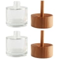 Miniatyrbild 7 av 9: 2 Styck Tom Glas Diffuser Flaska Diffuser Flaskor Vas Aroma