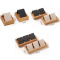 Miniatyrbillede 2 af 6: Ørestikker Øreringe Display Stand BEIGE 2 GRIDS 2 GRIDS beige 2 Grids-2 Grids