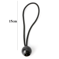 Miniatyrbillede 3 af 10: 5 stk Elastisk rebbold Bungee ledning SORT Black