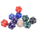Miniatyrbillede 2 af 10: 10 Stk/sæt DND Terninger Polyhedral Terninger SORT SORT black