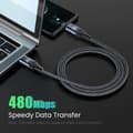 Miniatyrbilde 6 av 10: USB-C til Type C Kabel Datalinje VERTICAL BEND 3M VERTICAL BEND Vertical Bend 3m