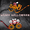Miniatyrbilde 5 av 10: 10 stk gresskarbriller Halloween fotografering rekvisitter Brilleinnfatning