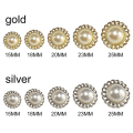 Miniatyrbild 2 av 10: 20st Metallpärlknappar Skjortknappar SILVER 23MM20ST 20ST silver 23MM20pcs-20pcs