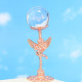 Miniatyrbillede 5 af 9: Angel Display Base Holder Krystalkugle Display Stand SØLV Silver