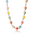 Pikkukuva 3 / 10: Pitkä kaulakoru keraaminen helmi MULTICOLOR multicolor