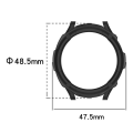 Miniatyrbillede 2 af 10: Etui+Bezel Beskyttelsesdæksel HVID 47MM 47MM white 47mm-47mm