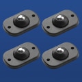 Miniatyrbilde 4 av 5: 4 stk Hjul 360 graders svinghjul Universal Paste