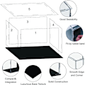 Miniatyrbillede 3 af 10: Display Stand Opbevaringsrack 10X10X10CM 10x10x10cm