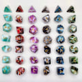 Miniatyrbilde 5 av 6: 7 stk/sett DND terning polyedrisk terning STIL 2 STIL 2 Style 2
