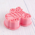Miniatyrbillede 3 af 10: 8 stk/sæt Kikseform 3D Cookie Cutter Bageform