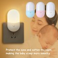 Miniatyrbilde 4 av 10: Led Nattlys Plugg inn Energisparende HVIT EU EU white EU-EU