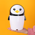 Miniatyrbillede 8 af 10: Desktop skraldespand Penguin skraldespand SORT Black