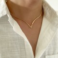 Miniatyrbilde 7 av 10: Slangekjede Clavicular Chain SØLV silver